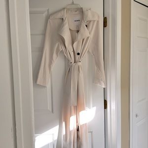 BB DAKOTA White Long trench jacket - BRAND NEW NEVER WORN